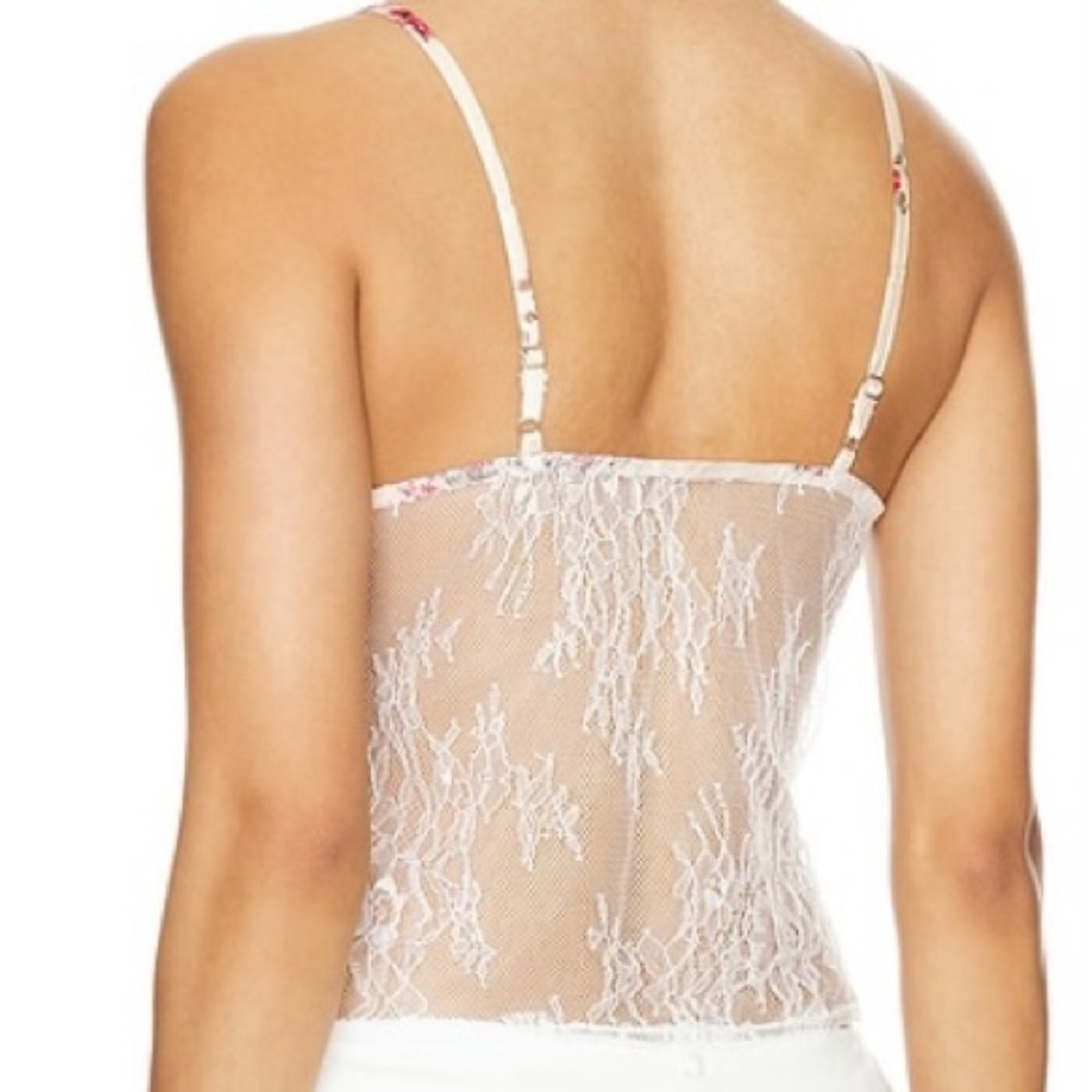 💫Revolve Women’s Romona Cami Top in Ivory Multi - Picture 3 of 8